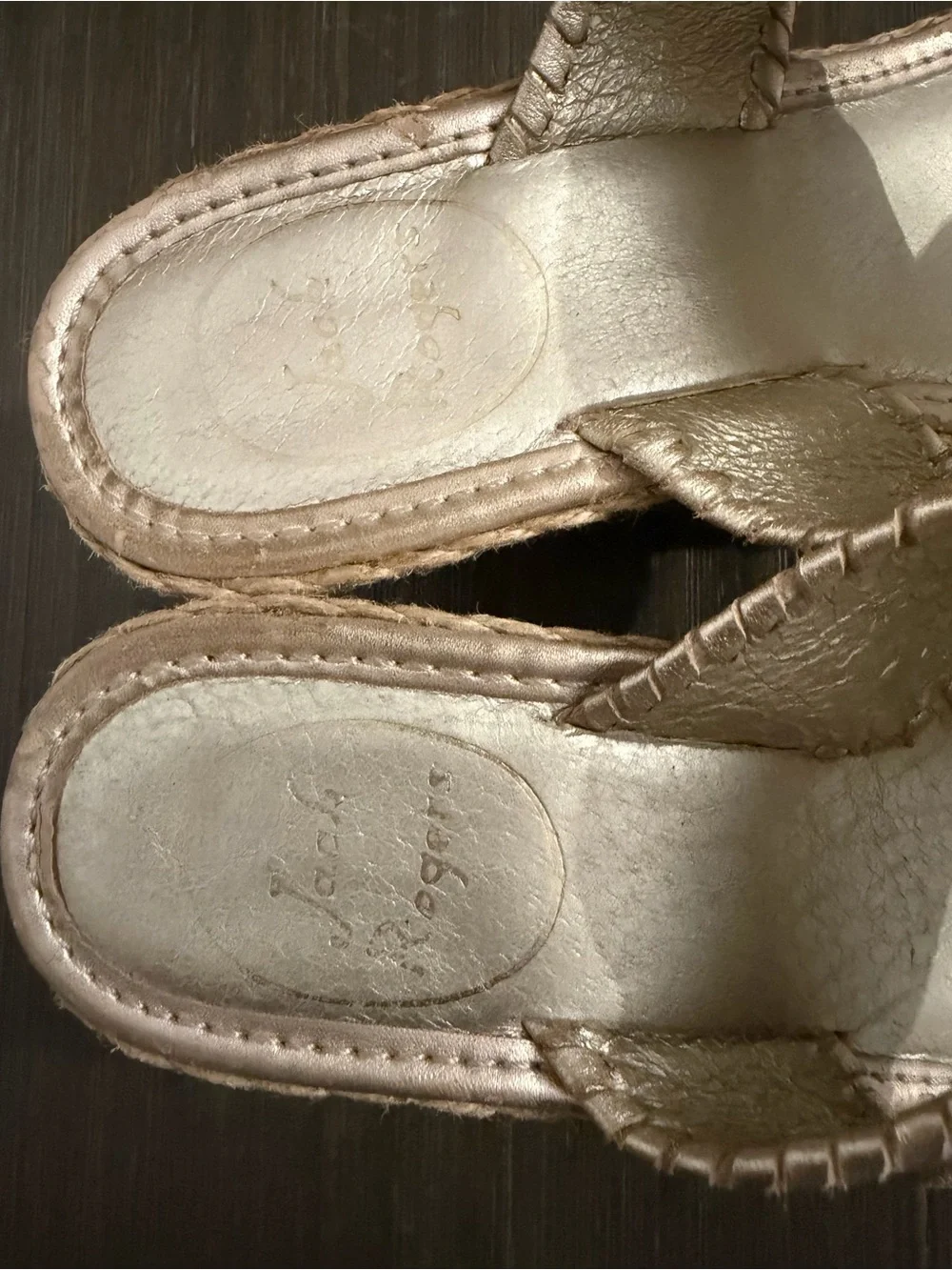 Jack Rodgers Metallic Gold Wedge